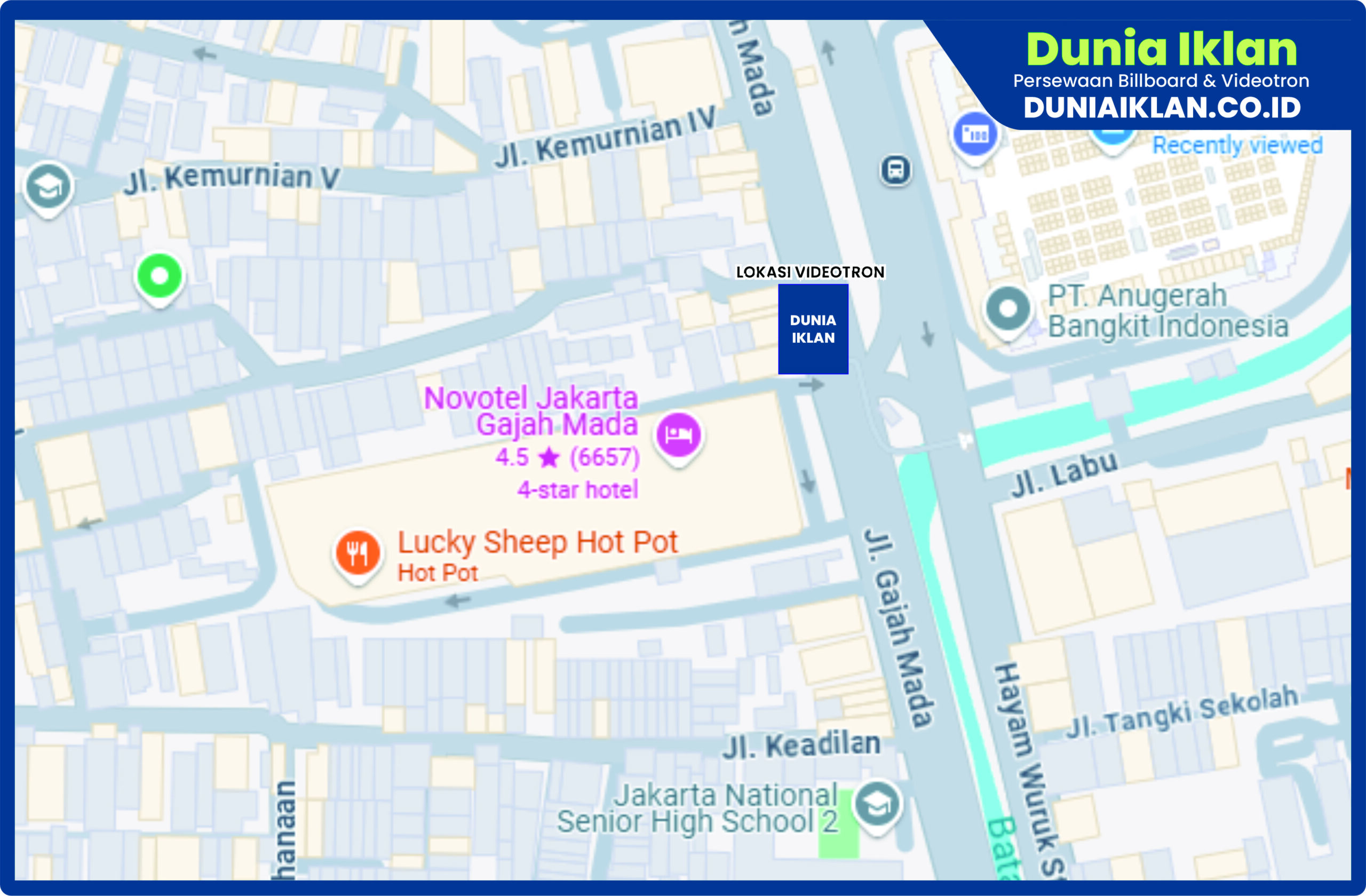 Videotron Outdoor ukuran 7 x 7 Meter Jl. Gajah Mada Jakarta Barat - Image 4