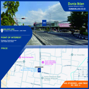Baliho ukuran 4 x 6 M Vertikal Jl. Argopuro Situbondo Jawa Timur