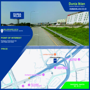 Billboard Ukuran 10 x 20 Meter Horisontal Jl. Tol Sedyatmo Tangerang