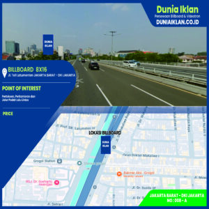 Billboard Ukuran 16 x 8 Jl. Tol Latumenten Jakarta Barat