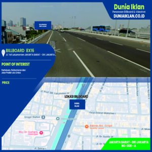 Billboard Ukuran 8 x 16 Meter Horisontal Jl. Tol Latumenten Jakarta Barat