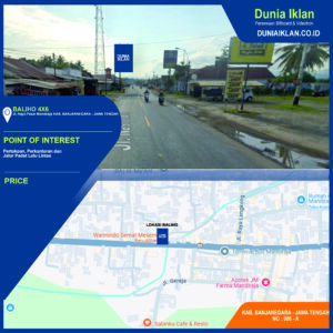 Baliho Ukuran 4 x 6 M Vertikal Jl. Raya Pasar Mandiraja Kab. Banjarnegara Jawa Tengah