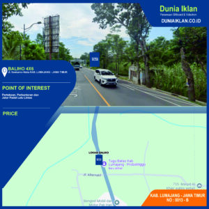 Baliho Ukuran 4 x 6 M Vertikal Jl. Sukarno Hatta, Wates Lumajang Jawa Timur