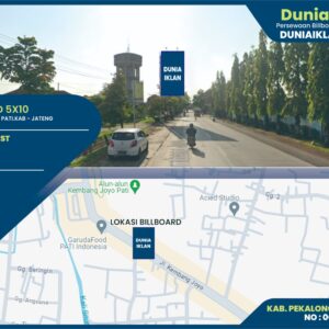 Billboard Ukuran 5 x 10 M Vertikal Jl. Kembang Raya Kab. Pati Jawa Tengah