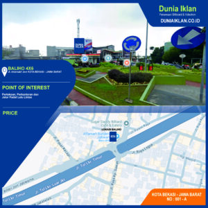 Baliho Ukuran 4 x 6 M Vertikal Jl. Alternatif Jorr Kota Bekasi - Jawa Barat