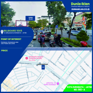Billboard Ukuran 5 x 10 M Horizontal Jl. Adityawarman Surabaya Jawa Timur