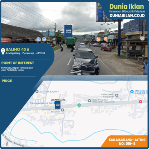 Baliho Ukuran 4 x 6 M Vertikal Jl. Magelang-Purworejo Kab. Magelang - Jawa Tengah