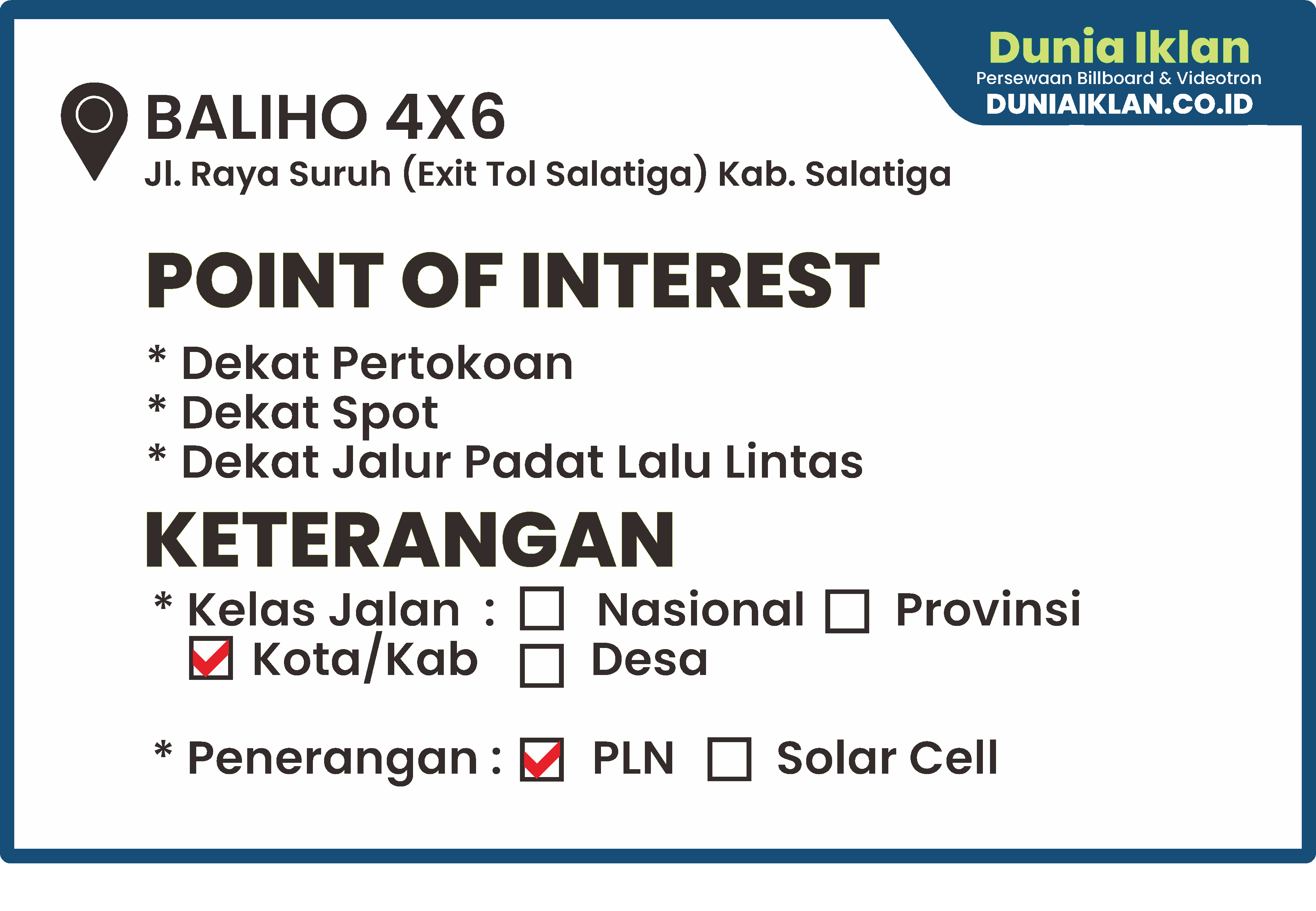 Baliho Ukuran 4 x 6 M Vertikal Jl. Raya Suruh Kota Salatiga - Jawa Tengah - Image 4