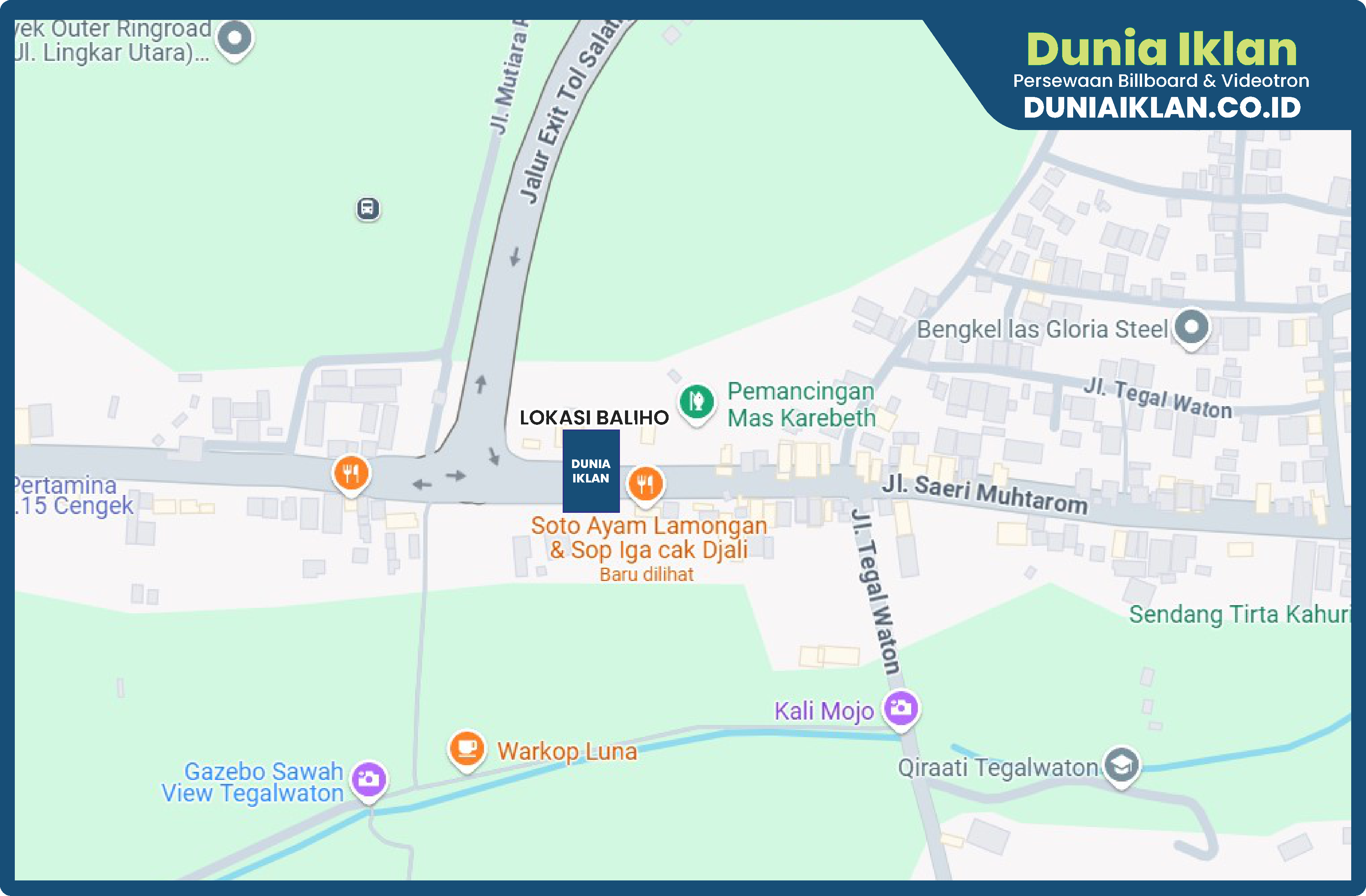 Baliho Ukuran 4 x 6 M Vertikal Jl. Raya Suruh Kota Salatiga - Jawa Tengah - Image 2