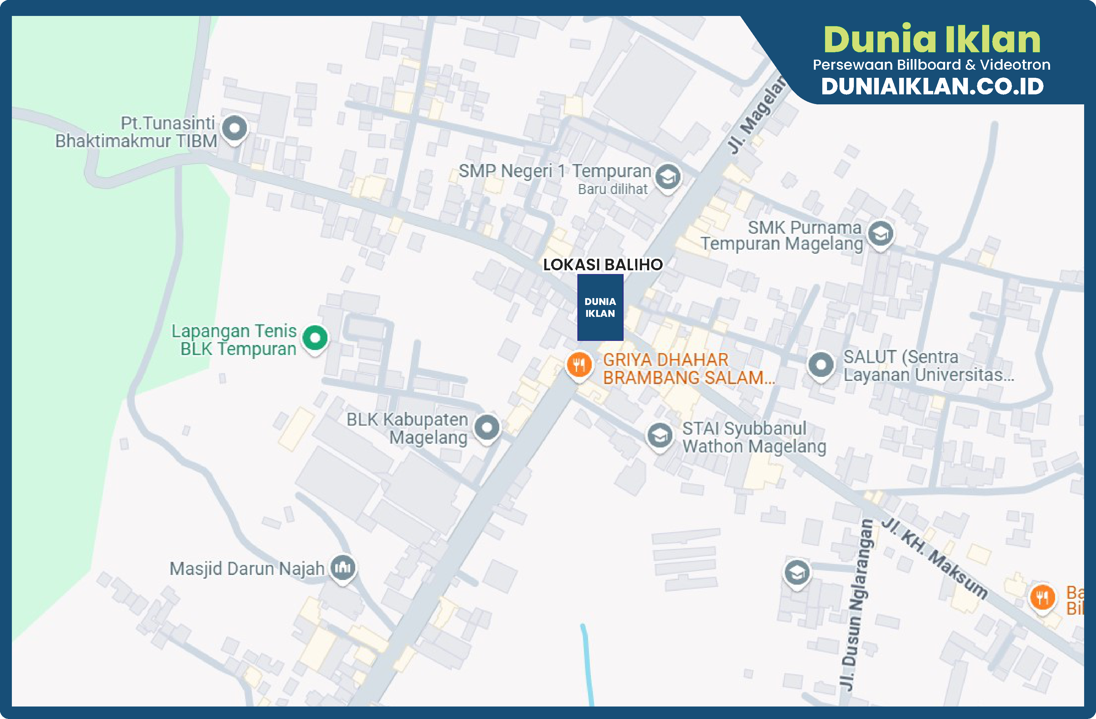 Baliho Ukuran 4 x 6 M Vertikal Jl. Raya Tempuran Kab. Magelang - Jawa Tengah - Image 2